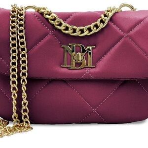 NWT Badgley Mischka Quilted Crossbody Handbag